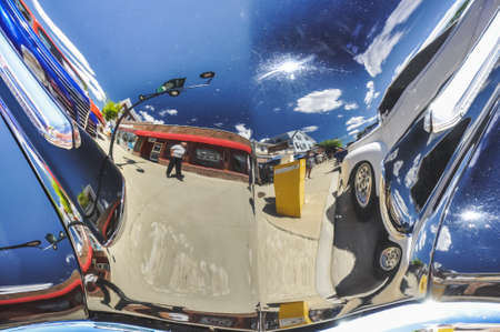 SACO MAINE - JULY 27: old american car in a annual exhibition on July 27, in Saco MEのeditorial素材