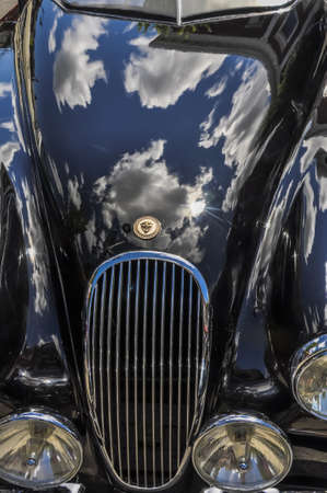 SACO MAINE - JULY 27: old american car in a annual exhibition on July 27, in Saco MEのeditorial素材