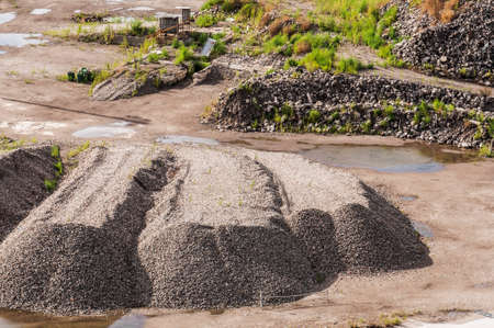 disused factory in Bagnoli area in Naples, Italy の写真素材