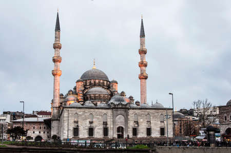 view of a  mosque in istanbul, turkeyの写真素材