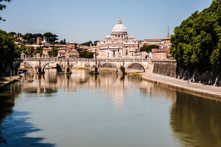 View of the city of Rome and the st, Peterの写真素材