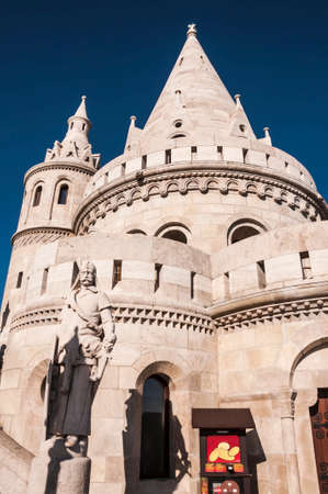 view of the Fisherman Bastion in Buda, Budapest, Hungaryのeditorial素材
