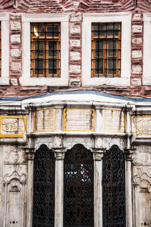 Architectural detail of a building in Istanbul, Turkey の写真素材