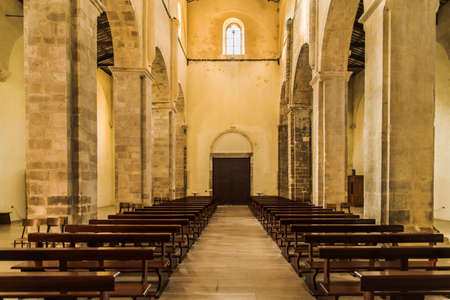 the church of San Giovanni in Venere abbey near Lanciano, Italyのeditorial素材