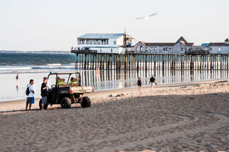 OLD ORCHARD BEACH - JULY 22: seascape on the Maine coastline on July 22, Old Orchard Beach, Maine 2012のeditorial素材