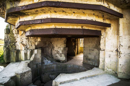german bunjer at Point du Hoc in Normandy, Franceのeditorial素材