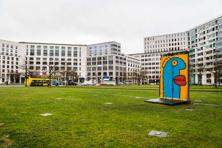 BERLIN APRIL 1: view of the modern Leipziger Platz in the Mitte district on April 1 2015 in Berlin Germanyのeditorial素材