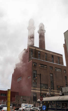 BOSTON - DECEMBER 13: of Old Street near Chinatown on December 13, 2015 in Boston MAのeditorial素材
