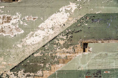 Ruined wall as background picture took in Americaの写真素材