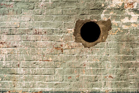 Ruined wall as background picture took in Americaの写真素材