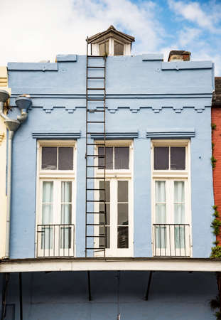 Architecture of the French Quarter in New Orleans, Louisiana.の写真素材