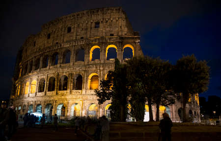 The Colosseum in the nightの写真素材