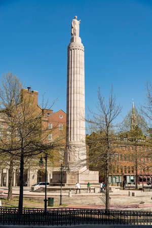 Providence, Rhode Island. City skyline in New England region of the United States.のeditorial素材