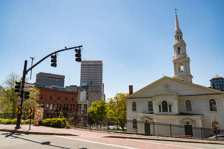 Providence, Rhode Island. Downtown Providence in New England region of the United States.の写真素材