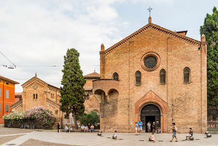 BOLOGNA - JUNE 25: Santo Stefano churches, called also the Seven Sisters on June 25, 2017 in Bologna, Italyのeditorial素材