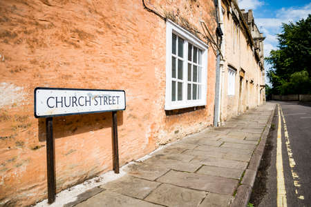 Street in the market town of Corsham England, UK, which was also used for the filming location of the BBC drama Poldark.の写真素材