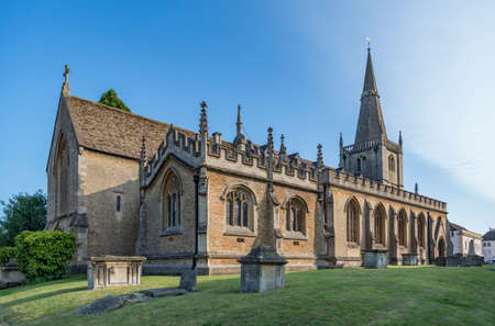 The old St. Andrews Church in Chippenham, Wiltshire, England UKの写真素材