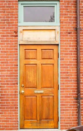 Front Door of a New England house in Portsmouth, New Hampshireの写真素材