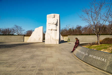 Martin Luther King Junior Memorial in Washington DC, USAのeditorial素材