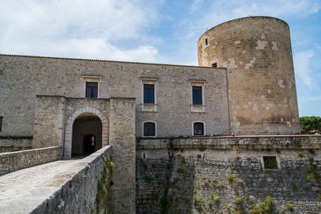 View of the old Castle of Venosa. Basilicata. Italy.のeditorial素材