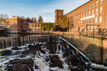 The old mill at Dover in New Hampshire, New England USAのeditorial素材