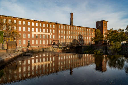 The old mill at Dover in New Hampshire, New England USAのeditorial素材