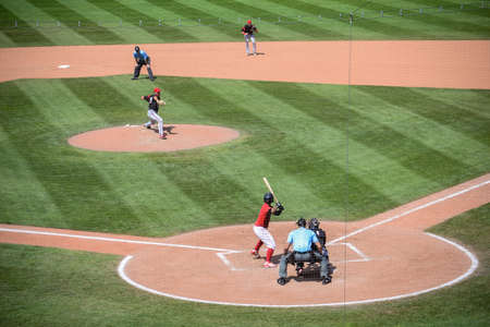 PORTLAND, ME - AUGUST 5: Portland Sea Dogs vs Richmond at Hadlock Field Portland, Maine on August 5, 2018.のeditorial素材