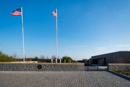 UTAH BEACH, FRANCE - APRIL 6, 2015: museum at Utah Beach. It was the code name for one of the five sectors of the Allied invasion of German-occupied France in the Normandy landings on June 6, 1944 D-Day .のeditorial素材