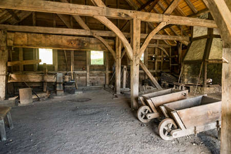 National Historic Saugus Iron Works about 10 miles from Boston in Saugus, Massachusetts. Site of the...