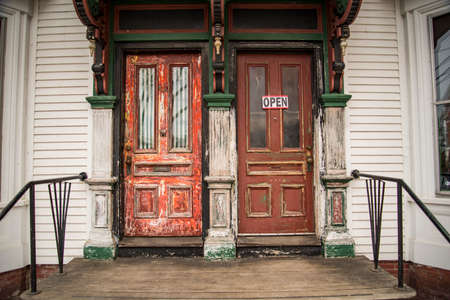 Front Door of a New England house in Portsmouth, New Hampshire
