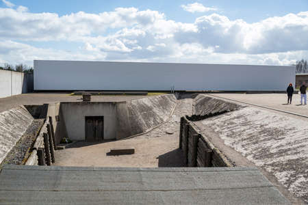 SACHSENHAUSEN - APRIL 3: was a Nazi concentration camp in Germany. Wall surrounded the Sachsenhausen Concentration camp, on April 3, 2015 in Sachsenhausen, Germanyのeditorial素材