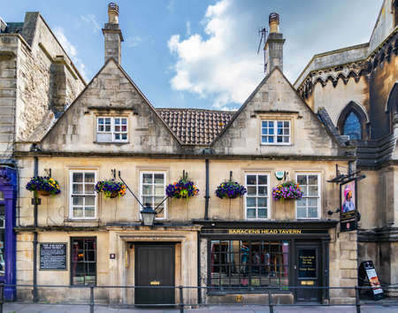 BATH, UK - JULY 18, 2015: Buildings in the historic centre of Bath in England, UKのeditorial素材