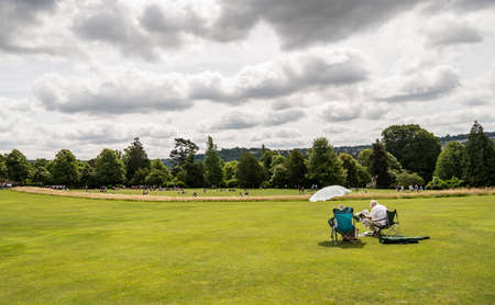 BATH - UNITED KINGDOM, JULY 18: The Circus, famous circular Royal Crescent building on July 18, 2015...