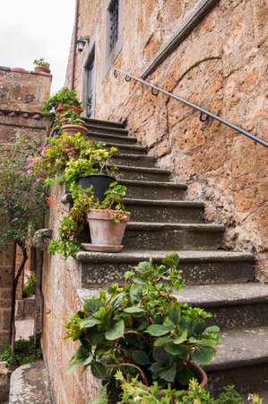 buildings in the Civita Bagnoregio town, Lazio, Italy