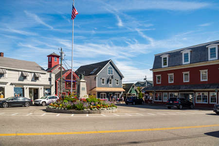 Buildings and shops in the New England town of Kennebunkport