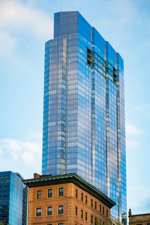 Modern buildings, skyscraper, in the city of Boston, Massachusetts USAのeditorial素材