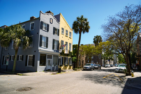 Historical downtown area of Charleston, South Carolina, USAのeditorial素材