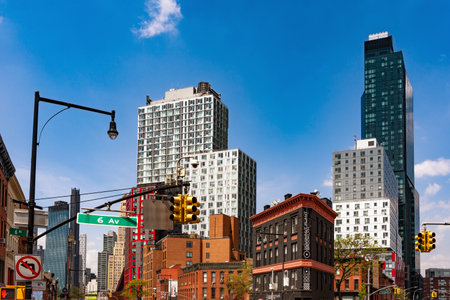 Modern Buildings in Brooklyn, district of New York city USA