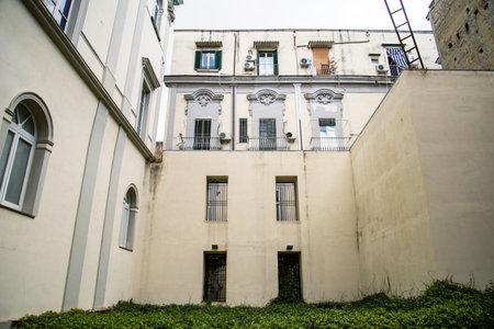 Mother Museum (Museo Madre) of Contemporary Art in the 19th century Palazzo Donnaregina in via Settembriniの写真素材