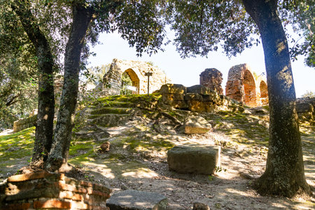The archaeological city of Cuma first ancient Greek colony on the Italian Peninsula, Italyの写真素材