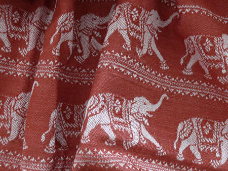 detail of an indiancotton blanketの写真素材