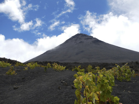 Fogo volcano in Cape Verde, Africaの写真素材