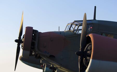 WWII Junkers bomber planeの写真素材