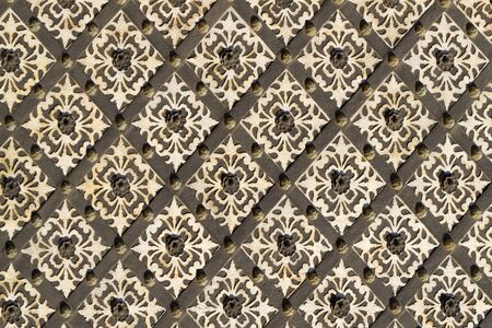 Metal rectangular textured ornament