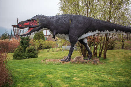 Dinoland park in Poland Zator Inwald Parkの写真素材