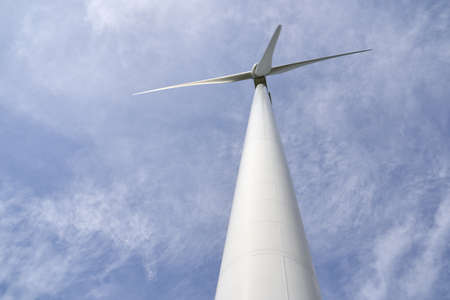 The windmill power plant is very high