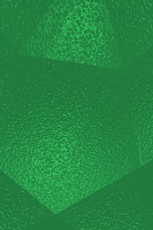 Bright green geometric abstract background, with a texture similar to mottled glass. Could be...