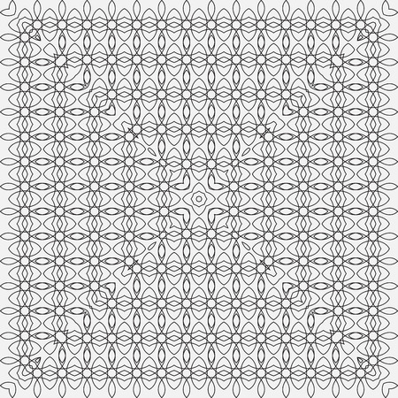 Vector square design template. Modern decorative pattern in black and grey colors.  Creative intricate background.のイラスト素材