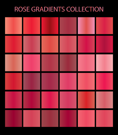 Rose color gradients collection for any kind of your designのイラスト素材