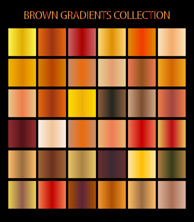 Brown color gradients collection for any kind of your designのイラスト素材